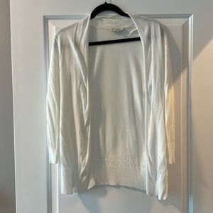 Loft white cardigan